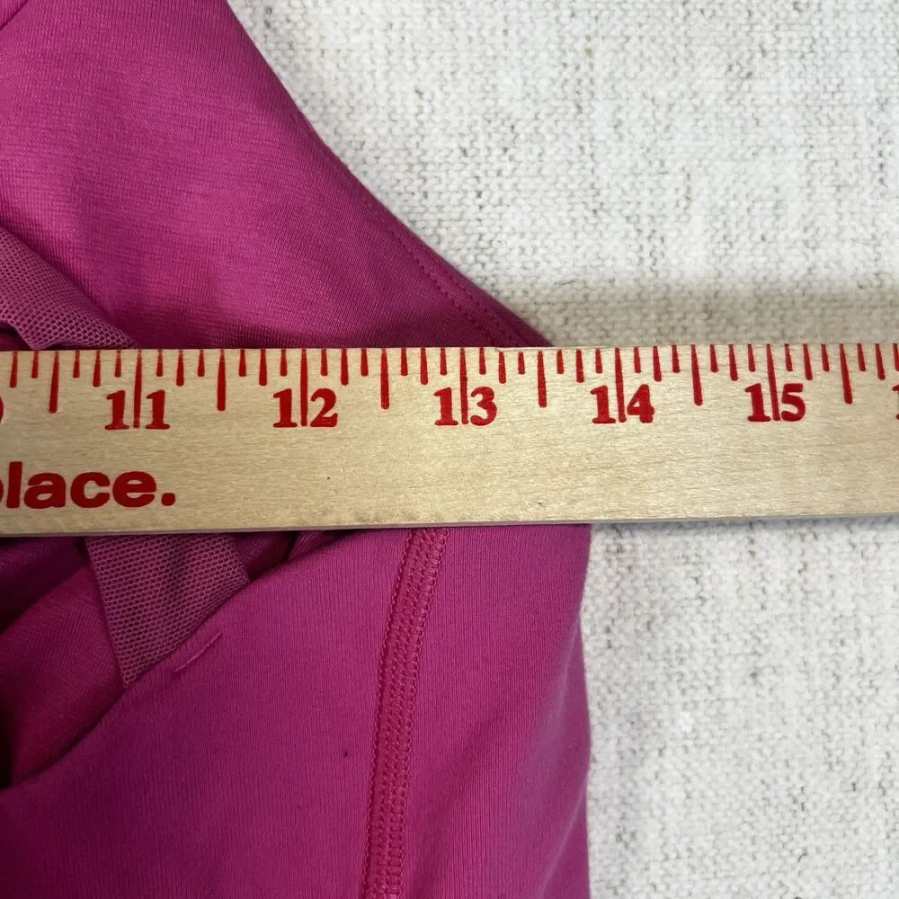 Lululemon Pink Compassion Athletic Yoga Training Tank w/ built in Sports Bra